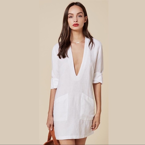 Reformation Dresses & Skirts - REFORMATION Pale Yellow Skya Mini Dress